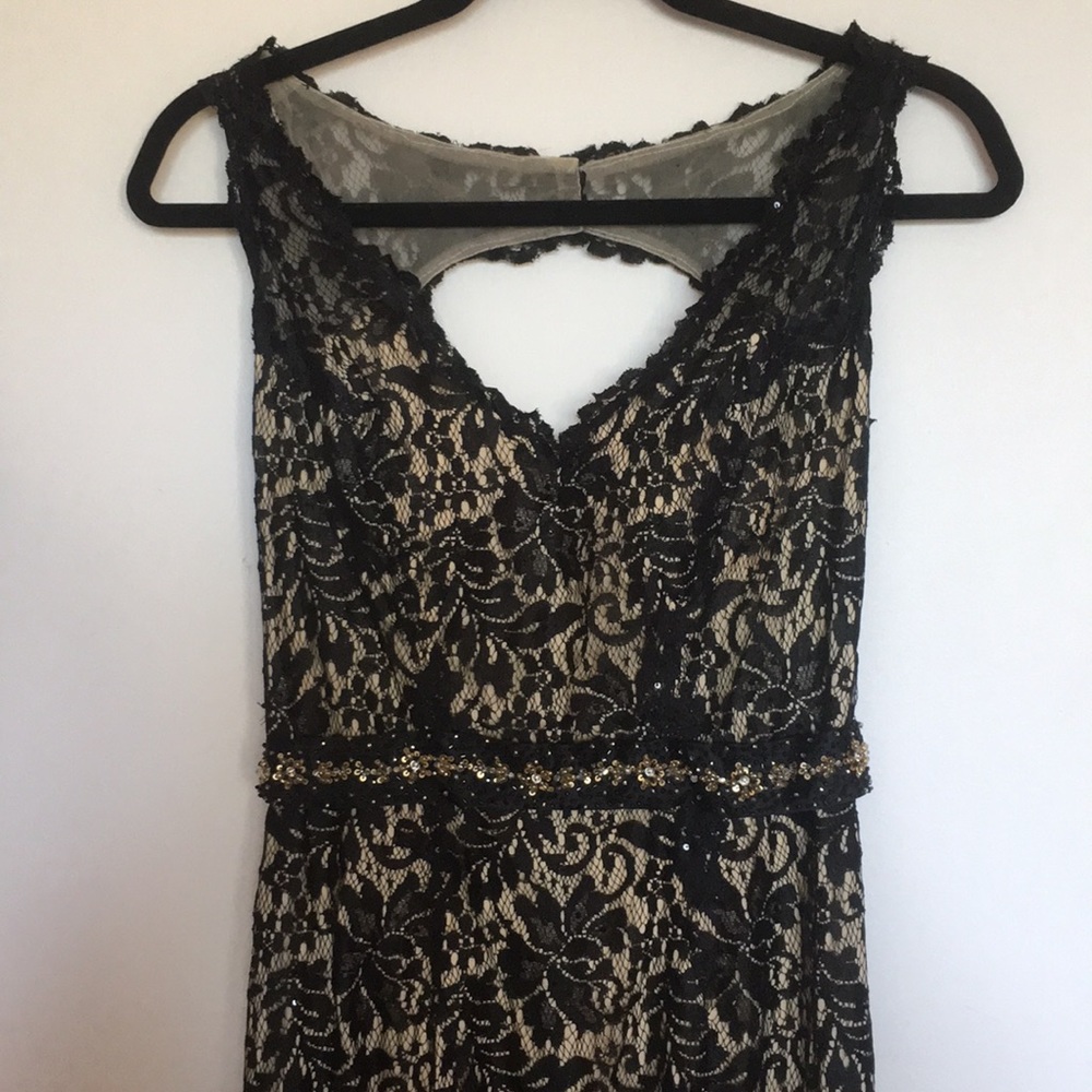 Maggie Sottero black lace gown